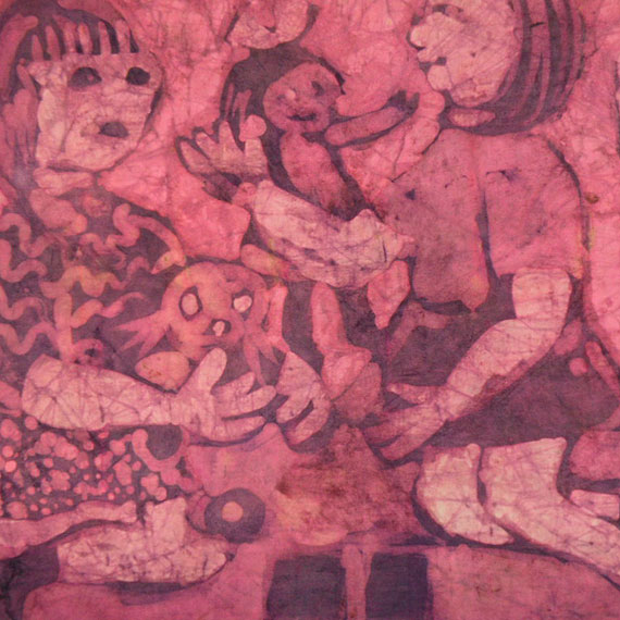 Wystawa plastyczna z kolekcji "Batik" w Miejskiej Bibliotece Publicznej w Dziwnowie