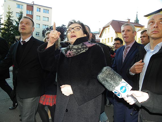 Szefowa Platformy Obywatelskiej i rzdu RP Ewa Kopacz w Kamieniu Pomorskim