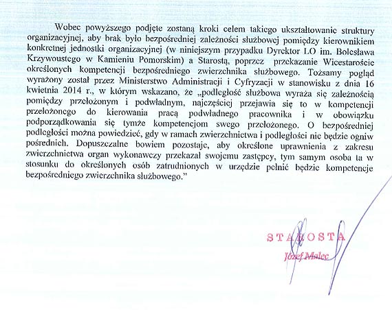 Kłopoty Starosty Kamieńskiego z żoną dyrektorką? Kto straci w tym przypadku stołek?