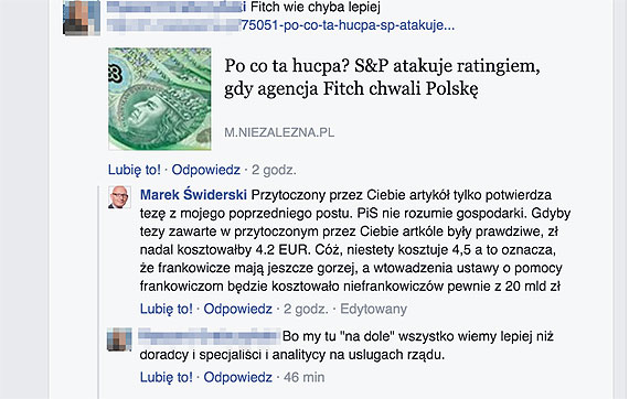 Czytelnik: Nasz prezesik mariny to wielki agitator Nowoczesnej, niestety z ortografi jest na bakier