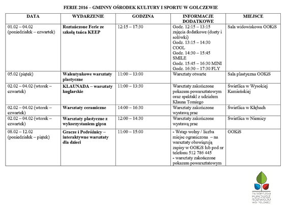 Zimowe ferie w Gminie Golczewo