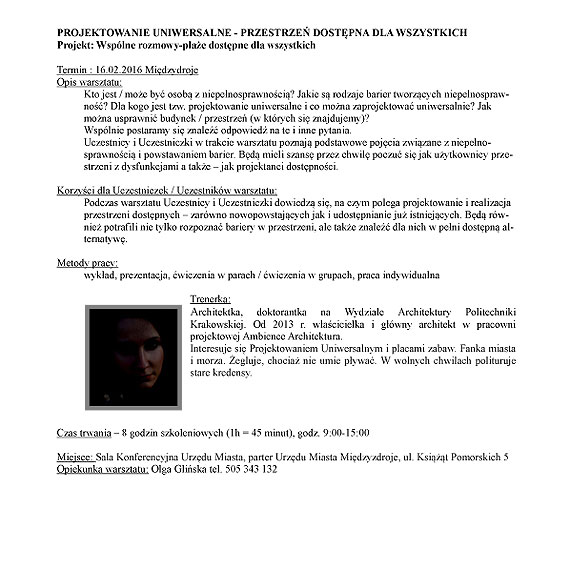 Bezpłatne szkolenie z zakresu projektowania w Urzędzie Miasta w Międzyzdrojach