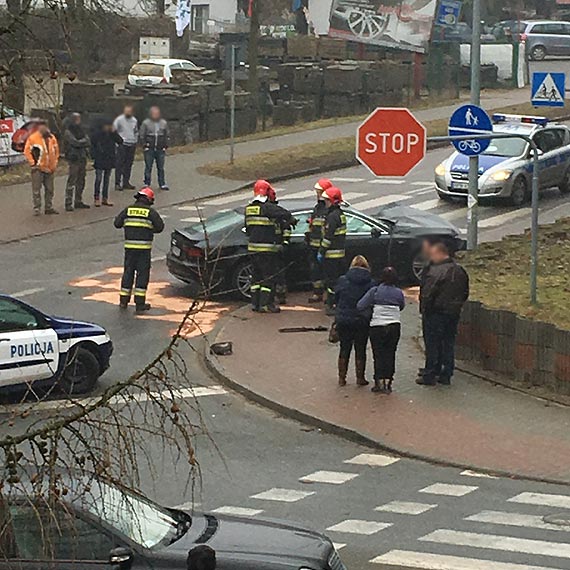 Wypadek na Gryfickiej! Biay volkswagen transporter wjecha w audi a7! Zobacz film!