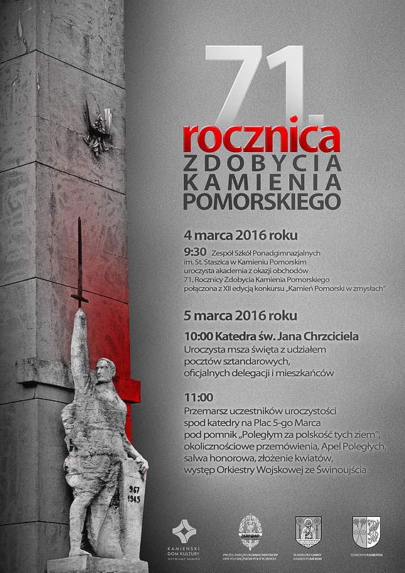 71. rocznica zdobycia Kamienia Pomorskiego