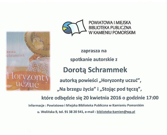 Dorota Schrammek w kamieńskiej bibliotece!
