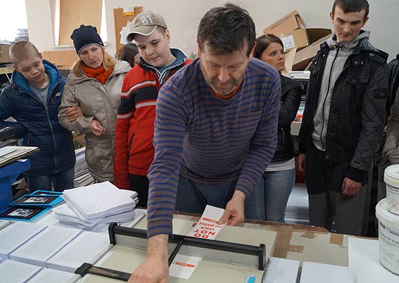 Wizyta uczniw SPdP i OREW w drukarni