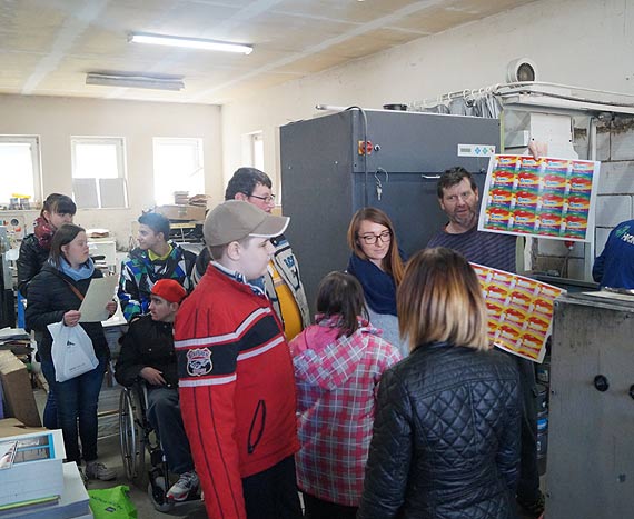 Wizyta uczniw SPdP i OREW w drukarni