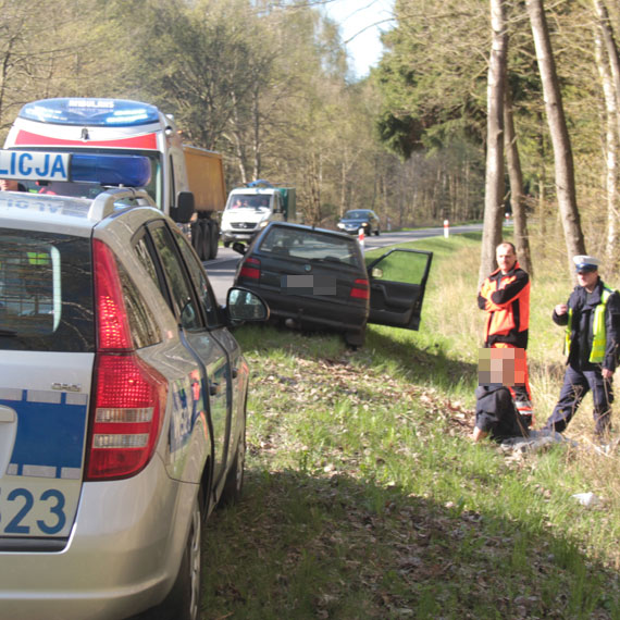 Skasował znaki drogowe, by potem osiąść w rowie. Trafił do policyjnego aresztu