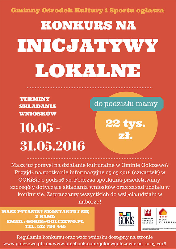 Dobre pomysy na start! Rusza konkurs na inicjatywy lokalne w Gminie Golczewo