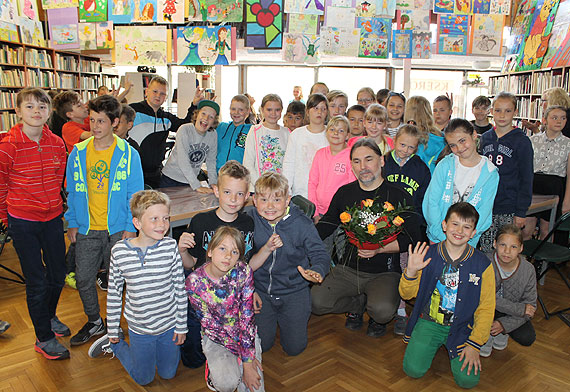 „Mieszko, ty wikingu!” – czyli warsztaty z ilustratorem Arturem Nowickim