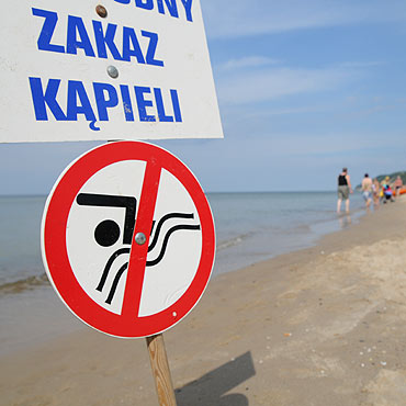 Mi�dzyzdroje: Wprowadzono zakaz k�pieli na cz�ci k�pieliska