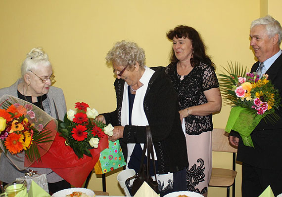 yczenia dla Jubilatki – Pani Krystyny Gierszewskiej-Dubik – 90- letniej honorowej obywatelki Gminy Wolin