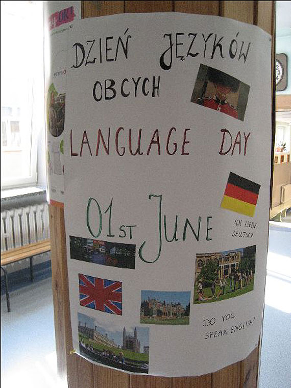 Dzie Jzykw Obcych w Gimnazjum „Pomerania“ w Dziwnowie „Iloma jzykami wadasz, tylekro jeste czowiekiem“
