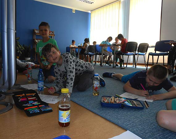 Lekcja biblioteczna w PiMBP Kamie Pomorski