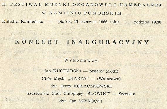 Inauguracja kamieskiego festiwalu ju o 19.00!