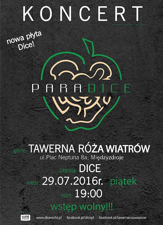 Tawerna Ra Wiatrw zaprasza na letni dawk rock and rolla! - koncert Dice