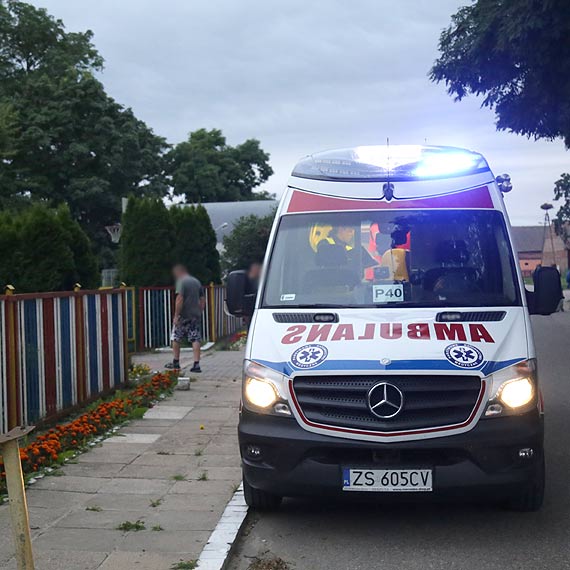 Nie wyrobi na uku - wypadek motocyklisty w Koniewie