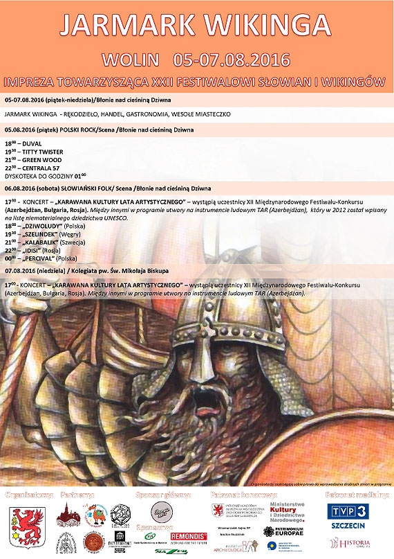 Znamy program XXII Festiwalu Sowian i Wikingw w Wolinie!