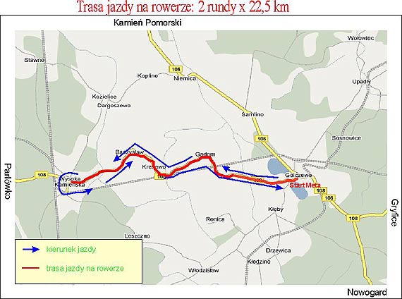Ze względu na VI Golczewski Triathlon, zamknięty zostanie ruch na odcinku DW nr 108