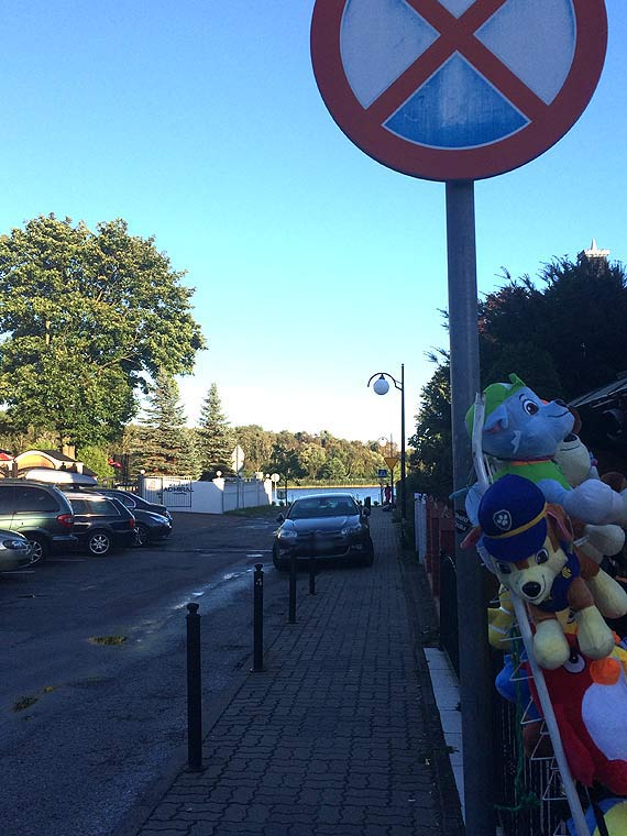 Auto stao na zakazie parkowania