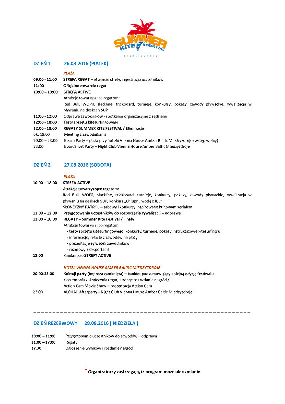 W ostatni weekend wakacji najlepsi kitesurferzy zawitaj do Midzyzdrojw!