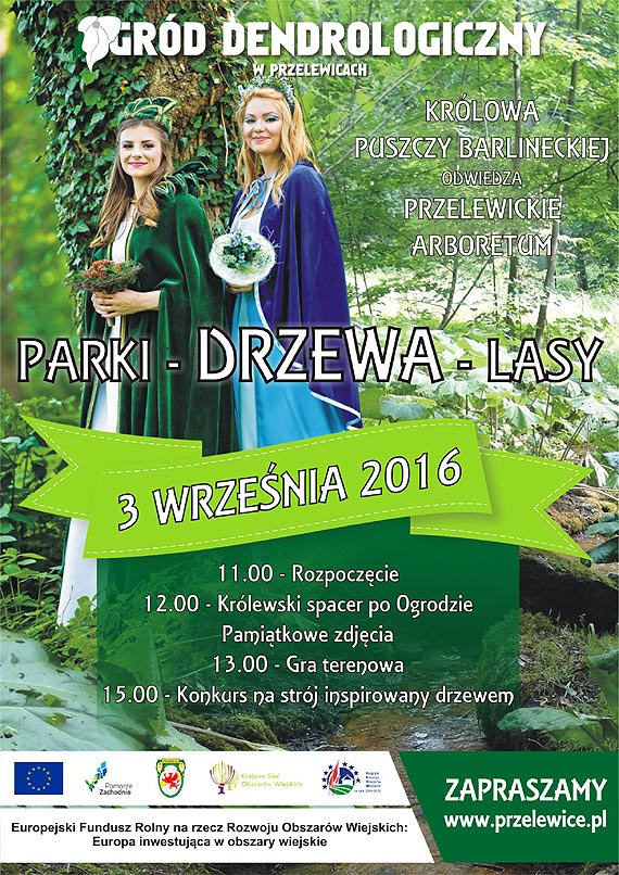 „Parki – drzewa – lasy”:  Impreza z Kr�low� Puszczy Barlineckiej i skrzatami