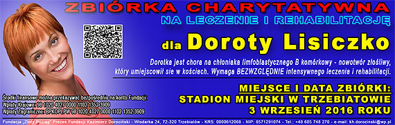 Zbi�rka charytatywna dla Doroty Lisiczko 