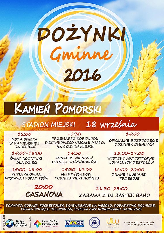 Dożynki Gminne w Kamieniu Pomorskim już w tę niedzielę