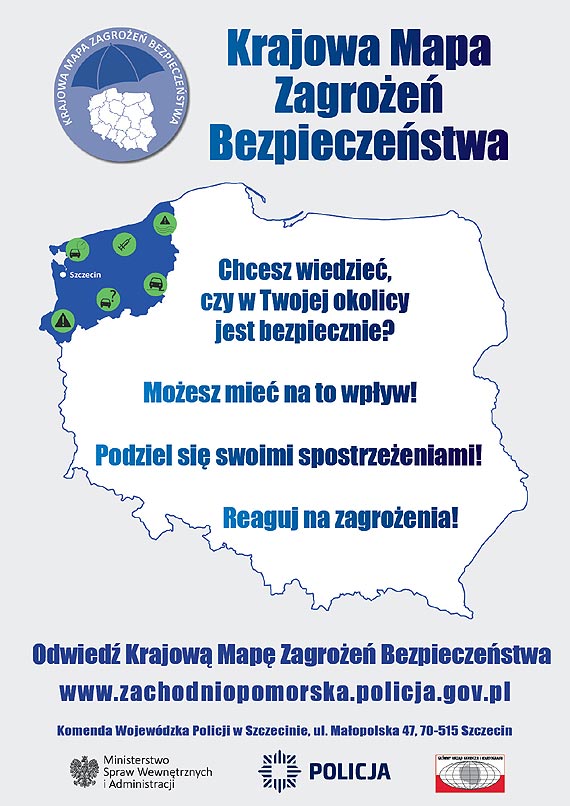 Krajowa Mapa Zagroe Bezpieczestwa dla wojewdztwa zachodniopomorskiego ju dziaa!