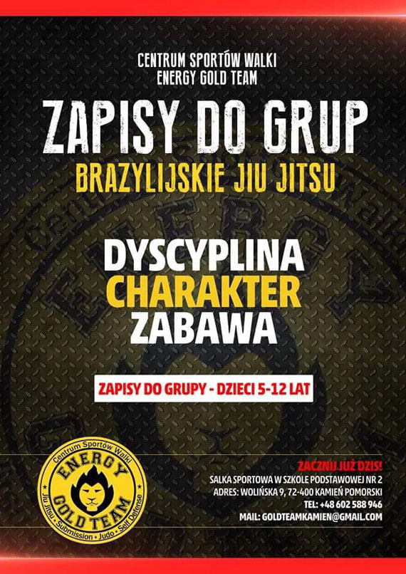 Brazylijskie Jiu-Jitsu w Kamieniu Pomorskim