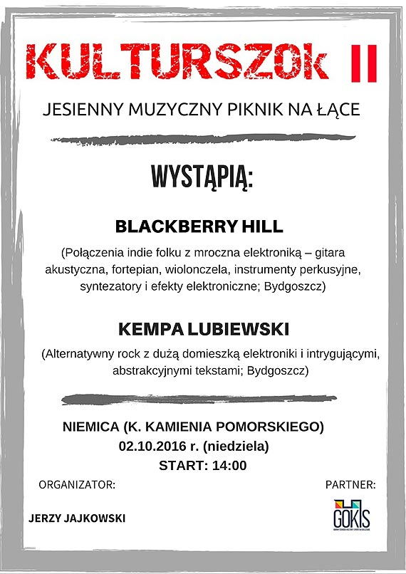 KulturSzok II - edycja jesienna ju w najblisz niedziel!