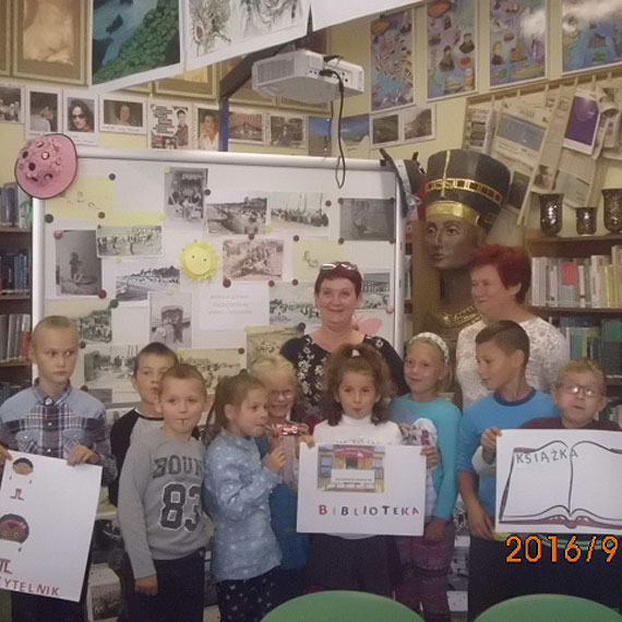 Lekcja biblioteczna dla dzieci z Gostynia