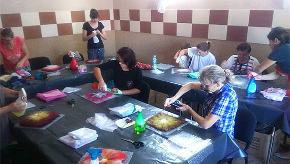 Warsztaty z filcowania w Kodzinie