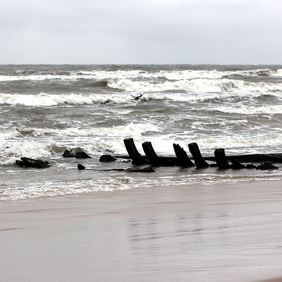 Historyczne odkrycie w Międzywodziu! Sztorm wyrzucił na plażę XIX- wieczną łódź!