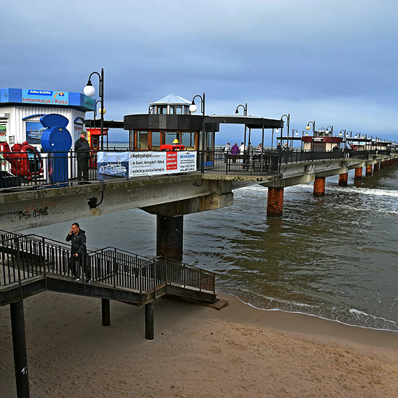 Kurczy si plaa w Midzyzdrojach