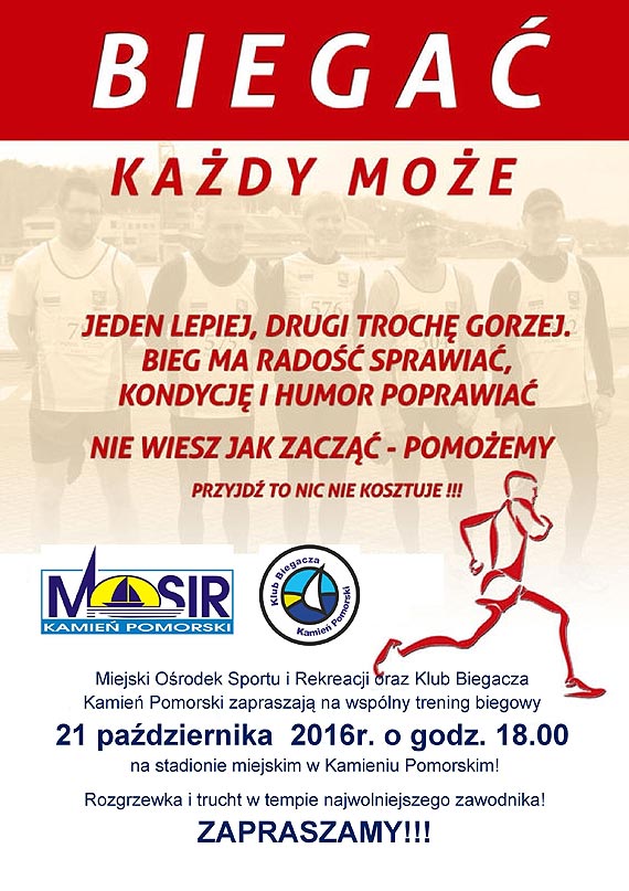 Zapraszamy na trening biegowy dla nowicjuszy!