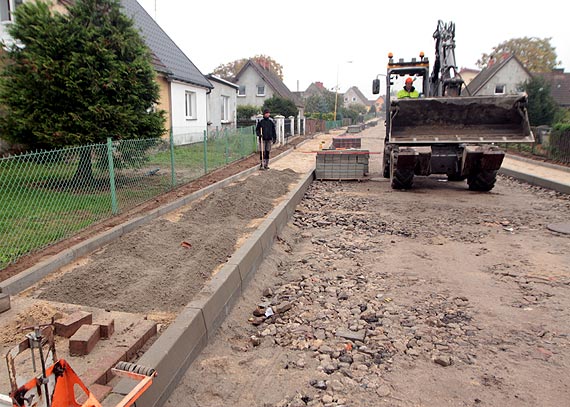 Trwa przebudowa ulicy Osiedle Robotnicze w Golczewie