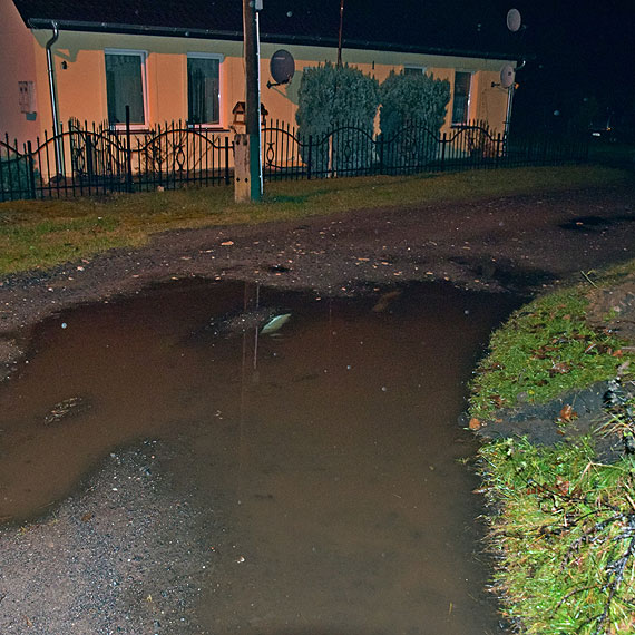 „Dolina piciu staww” na ulicy Maej. Mieszkacy Wapnicy od 4 lat walcz o odwodnienie swoich posesji