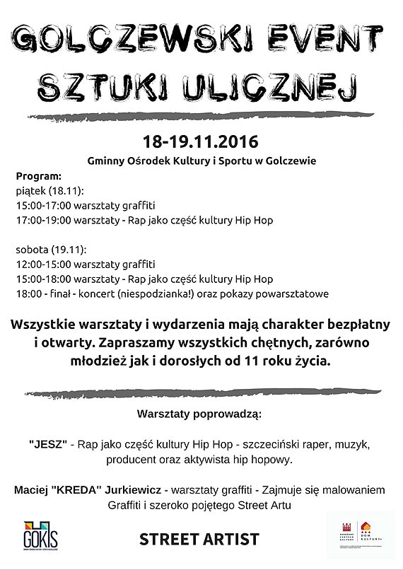 Golczewski event sztuki ulicznej ju w nastpny weekend