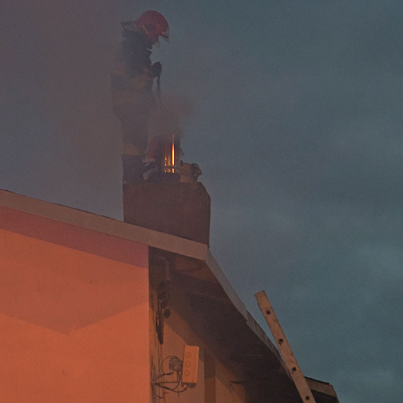 W Sylwestra straacy z powiatu kamieskiego ciko pracowali