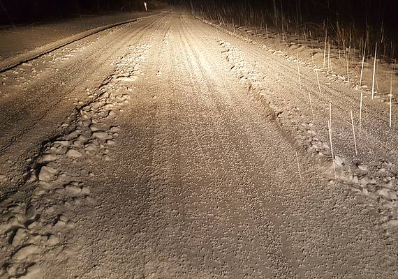 Kierowca: Tak wyglądała droga rano...