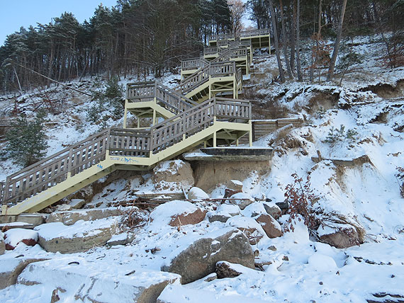 Woliski Park Narodowy: W ocenie projektanta schodw mog by one w dalszym cigu bezpiecznie uytkowane