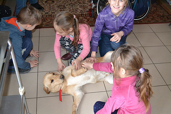 Uczniowie z wizytą w Schronisku w Sosnowicach