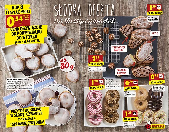 Pączki i faworki na tłusty czwartek w Biedronce