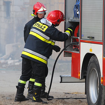Cies�aw: Stra�acy gasili pomieszczenia gospodarcze
