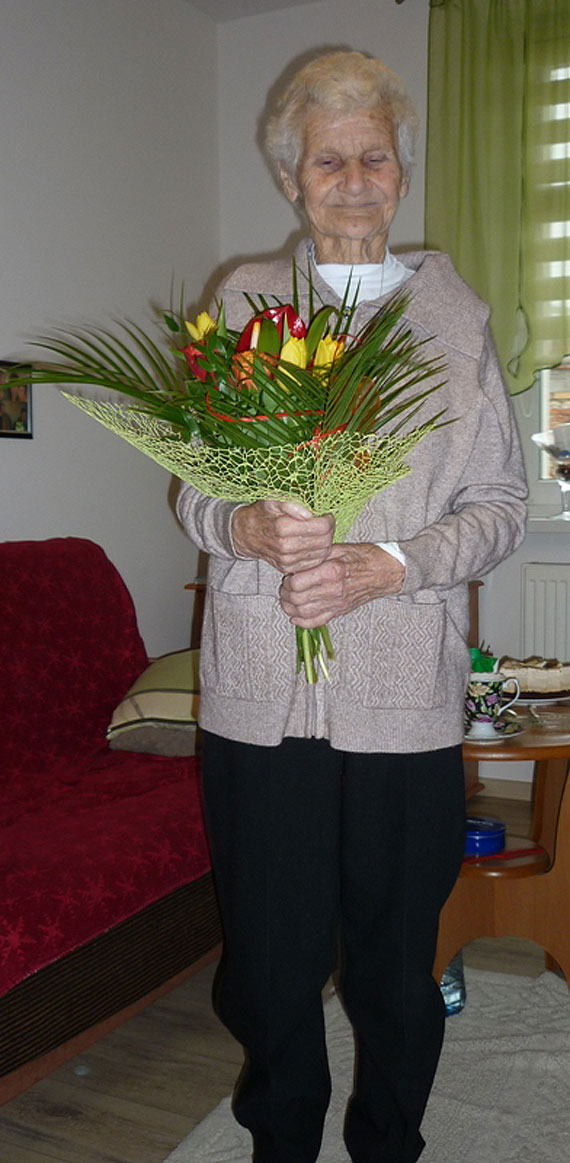 yczenia dla Jubilatki – Pani Mieczysawy Teresy Malikowskiej z Wiejkowa. Obchodzia 90 urodziny!