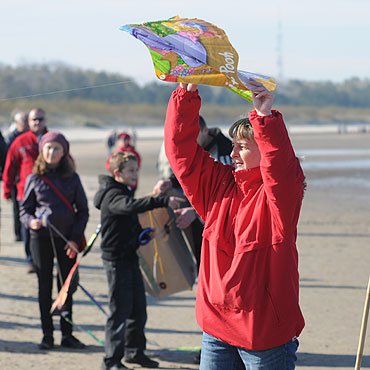 Setki latawc�w nad �winoujsk� pla��