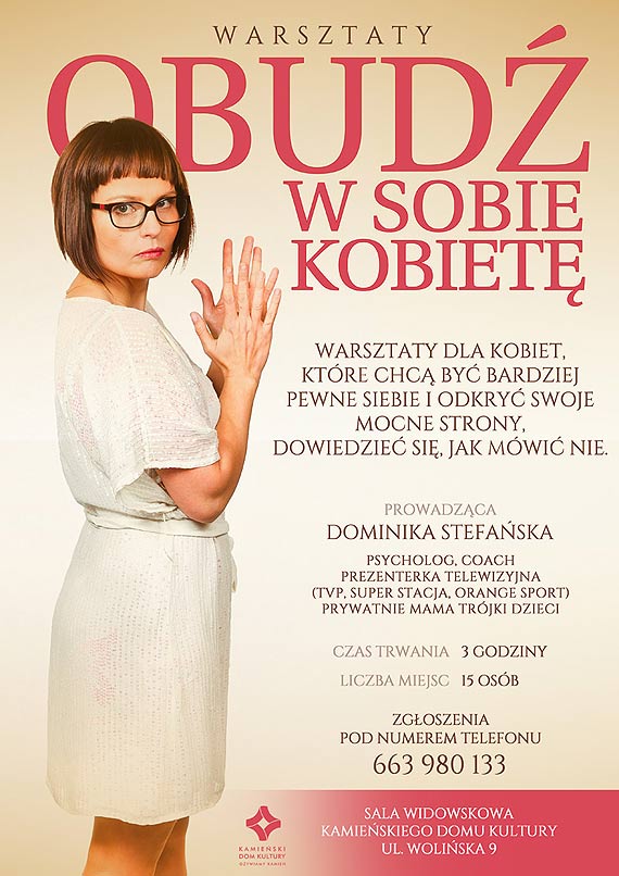 Dominika Stefaska zaprasza na warsztaty pt. „Obud w sobie kobiet”