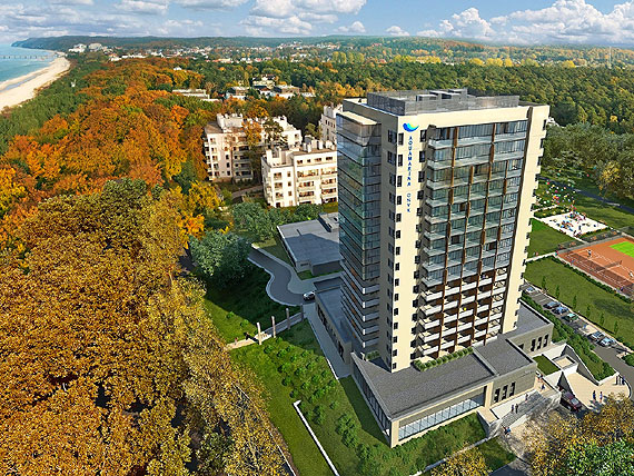 Aquamarina Onyx to nowo budowany 16 kondygnacyjny apartamentowiec w Midzyzdrojach