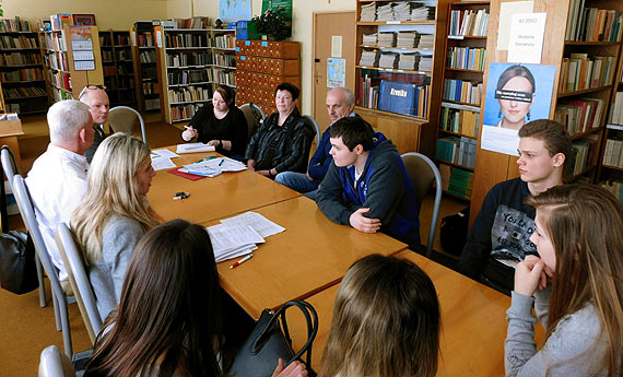 Nauczyciele ze szkoły niemieckiej z Kilonii w Kamieniu Pomorskim